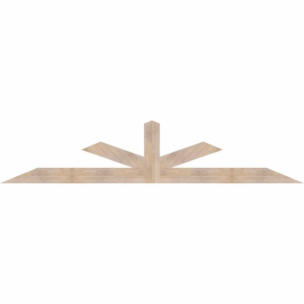 Ekena Millwork Saratoga Smooth Timber Gable Bracket, Douglas Fir, 108"W x 22"H x 1 1/2"D x 5 1/2"F, 5/12 Pitch GBW108X22X0206SAR00SDF - main